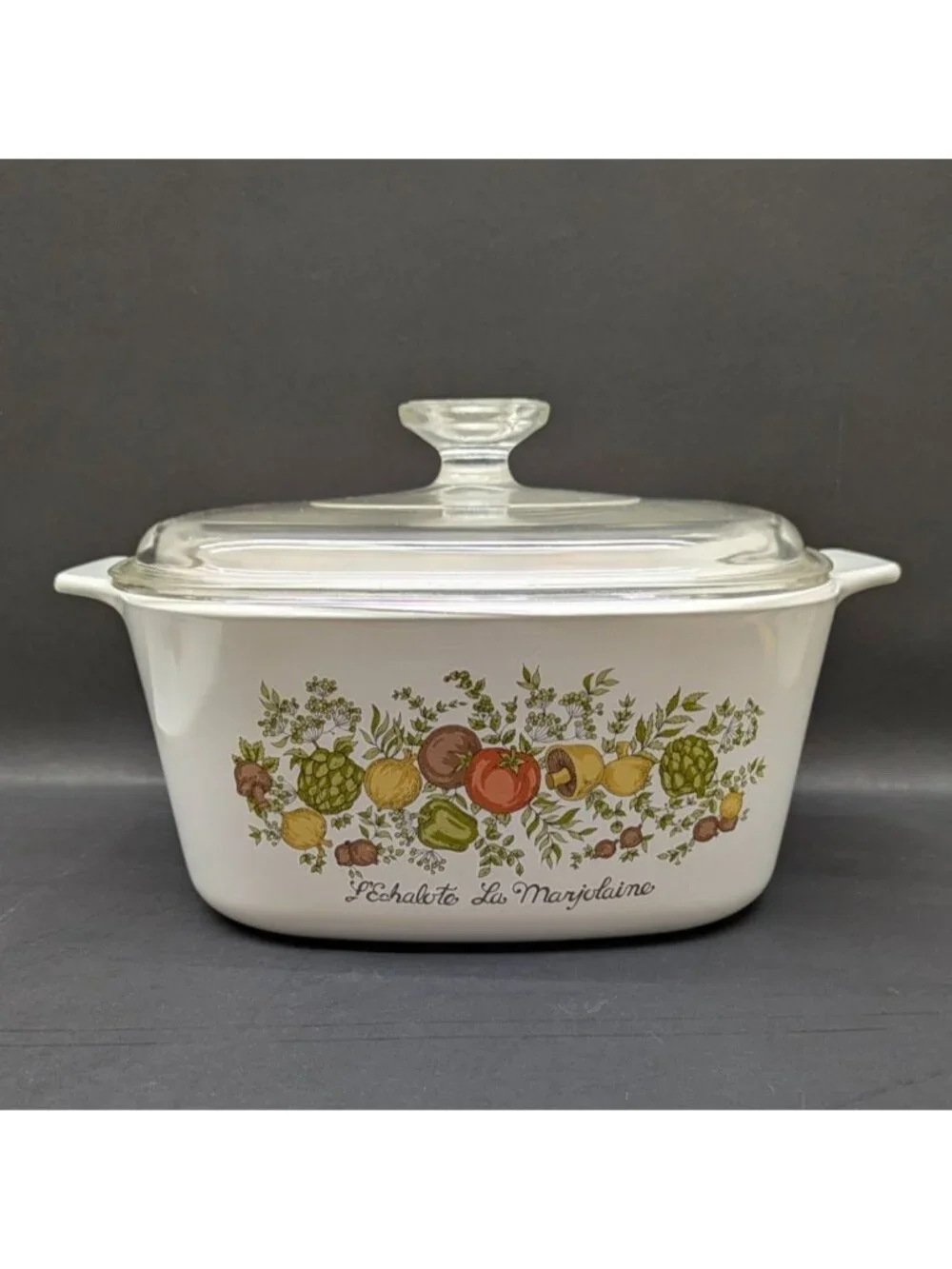 Corning Ware Spice of Life A-3-B L'Echalote La Marjolaine 3 Qt Covered Casserole
